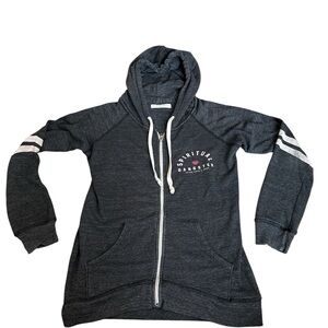 Spiritual Gangster Women's Charcoal Zip-Up Hoodie